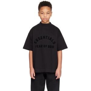 Essentials Fear of God Black Streetwear T-Shirt Kids Size Small